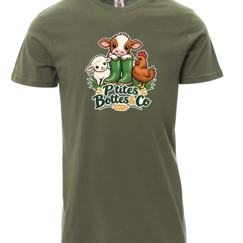 T-shirt « P&rsquo;tites Bottes&Co » – La ferme