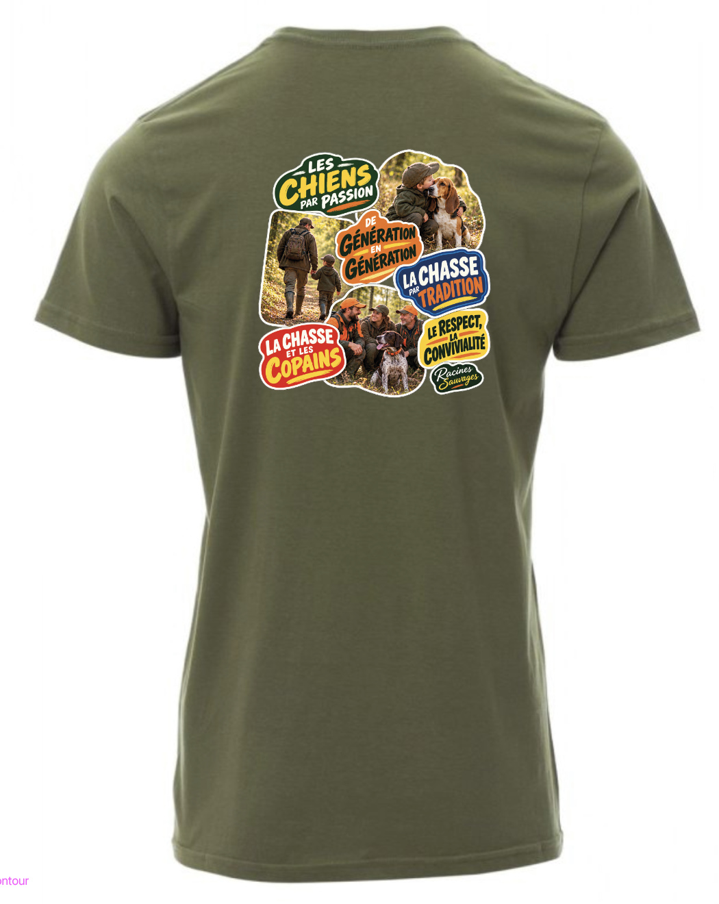 T-shirt "Racines Sauvages" - A la chasse – Image 5