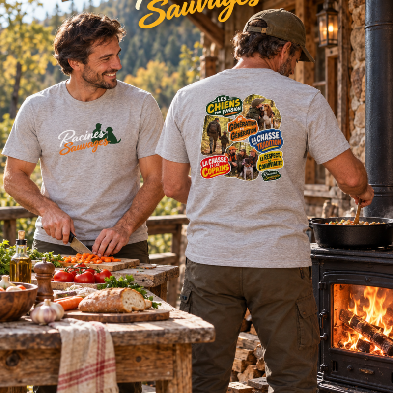 T-shirt « Racines Sauvages » – Après Chasse