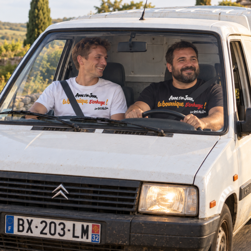 T-shirt « Les Copains du Coin » – Anne z&rsquo;en Jean, la bourrique s&rsquo;enhuye