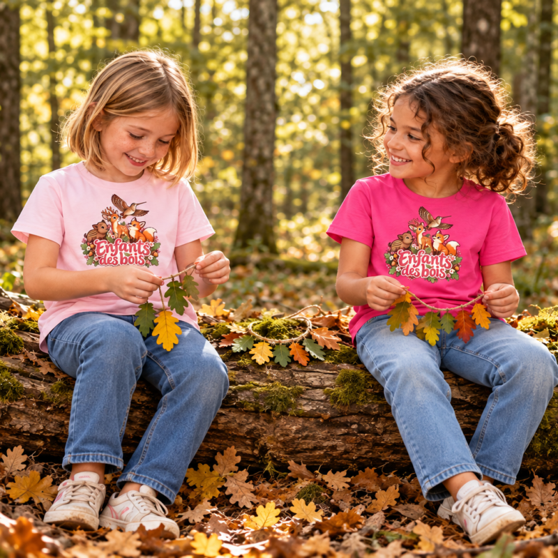 T-shirt « Enfants des Bois » – La Forêt enchantée