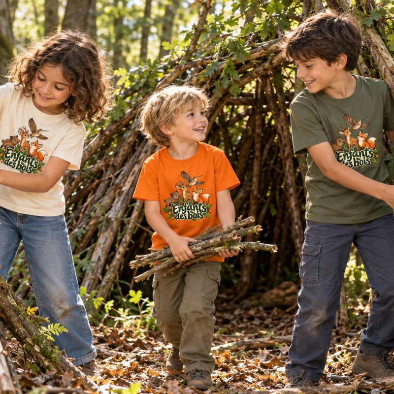 T-shirt « Enfants des Bois » – Dans la Forêt