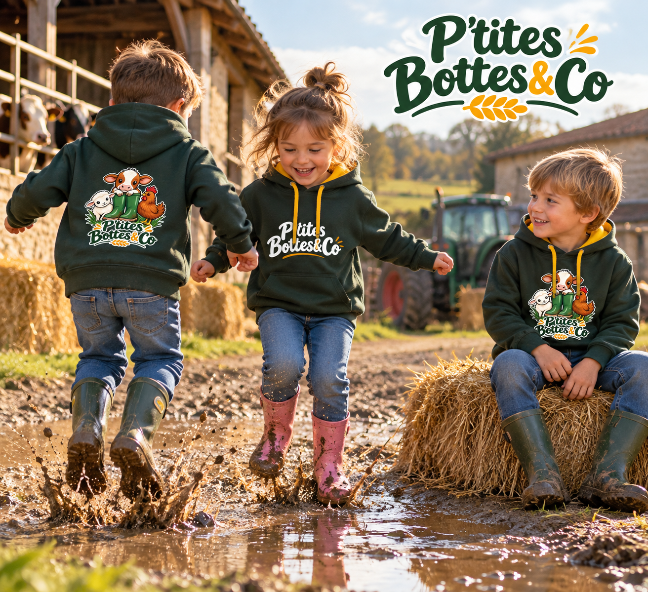 Sweat "P'tites Bottes&Co"