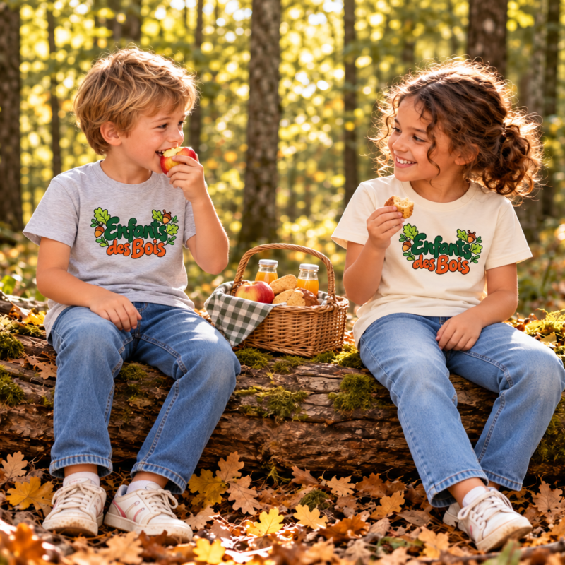 T-shirt « Enfants des Bois » – C&rsquo;est l&rsquo;heure du goûter