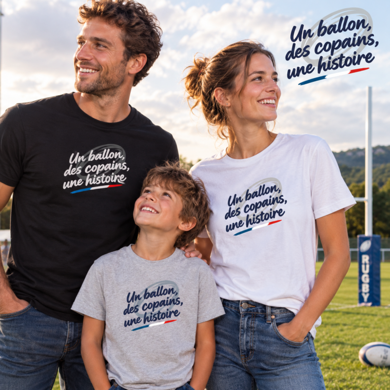 T-shirt « Un Ballon, des Copains, une Histoire »