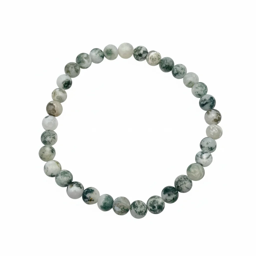 Bracelet Agate Arbre Naturelle - perles 6mm – Image 2