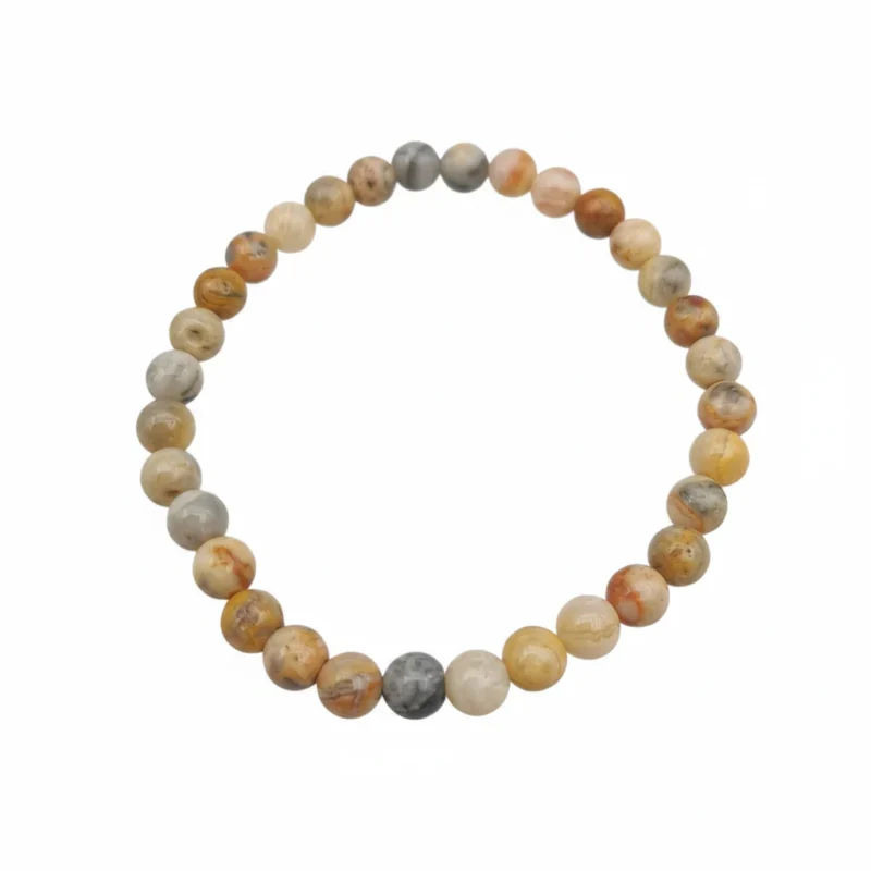 Bracelet Agate Crazy Lace Naturelle – perles 6mm